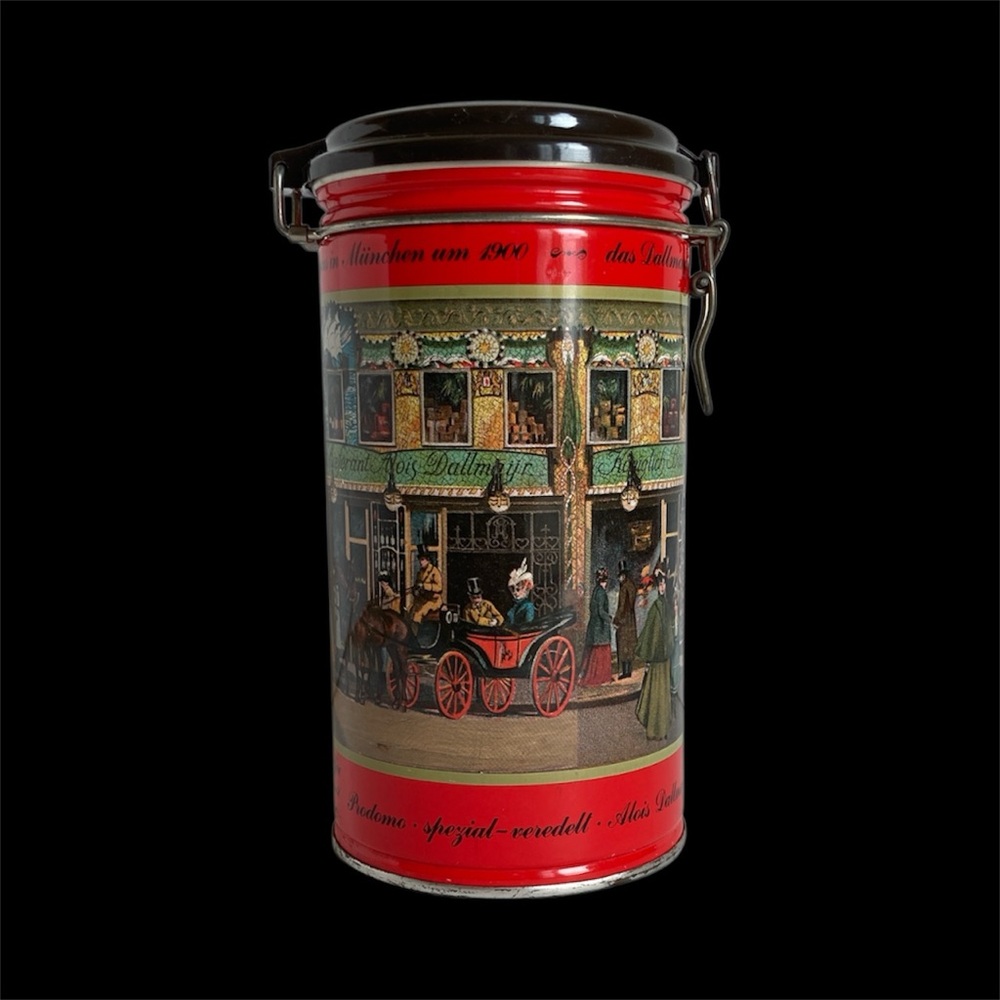 Vintage Dallmayr Coffee Promotional Tin Canister with Latch 1992 - Picture 2 of 16